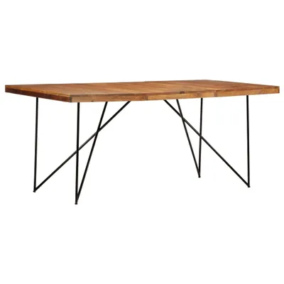 Zdjęcie produktu dla Stół do jadalni, 180 x 90 x 76 cm, lite drewno akacjowe
