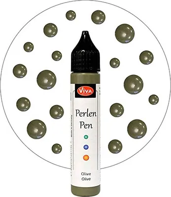 Produktbild von VIVA DECOR - Perlen Pen - flüssige Perlen - Olive 718