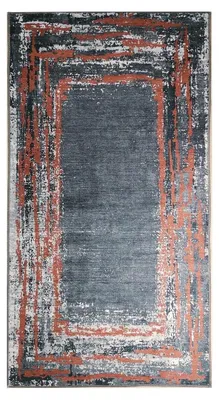Polyester-Teppich, Grau, 160x230 cm, rechteckig, maschinenwaschbar
