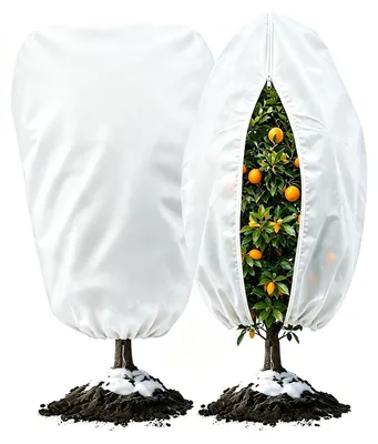 Imagen del producto de Protectores para plantas de invierno, 2 unidades, 120x180 cm, protección contra heladas para plantas de jardín