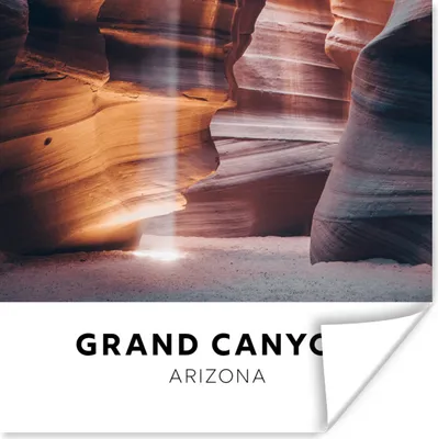 Produktbild von MuchoWow® Poster Amerika - Arizona - Grand Canyon 100x100 cm - Babyzimmer
