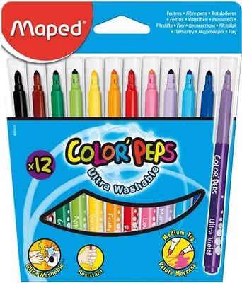 Image de Maped Feutre de coloriage COLOR'PEPS, étui carton de 12 pièces