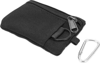 Produktbild von Outdoor EDC Molle Beutel Wallet Mini Tragbarer Kartenkoffer -Beutelkosten Geldbörse mit Carabinerblack