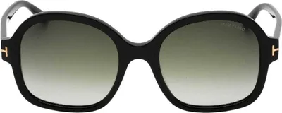 Immagine prodotto di Tom Ford - Occhiali da sole "Hanley" da donna, plastica SY1189 (taglia unica) (Nero)