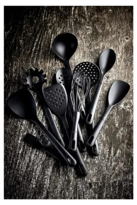 Produktbild von Nero Spaghettilöffel, Silikon, Schwarz