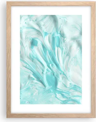 Produktbild von Gerahmtes Poster - Rahmen in heller Eiche - Blume Abstraktion - 30x40 cm - Wand Bild - Wanddeko - Wandbilder - Wandposter - Bilderrahmen - Bilder - Kunstdruck - Wandbild - P2NPA30x40-3827