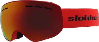 Produktbild von SLOKKER Stalle Kinder Skibrille verspiegelt rot