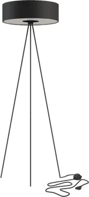 Produktbild von Stehleuchte Dreibein Metall E27 154 cm hoch Schwarz 3-flammig Modern Stehlampe