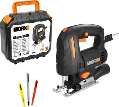 Obrázek produktu pro Přímočará pila WORX 550W WX463, s kufříkem a příslušenstvím