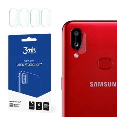 Produktbild von 3mk Hybridglas Lens Protection für Samsung Galaxy A10s Kamera Objektiv Kameralinse 0,16mm 6H (4 Stück)