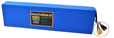 Productafbeelding van Lithium-ion batterijpack, 60000 mAh capaciteit, compatibel met elektrische personenvoertuigen, XT60-connector