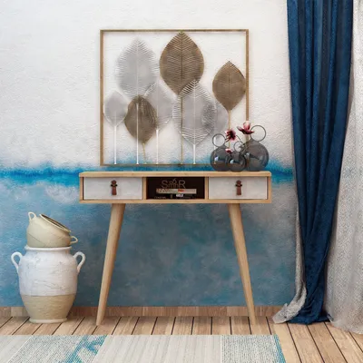 Image de Skye Decor, Lawen- LawenMDD, couleur chêne, blanc, commodes, 87,6 x 100 x 30 cm, panneau de particules 100 % mélaminé