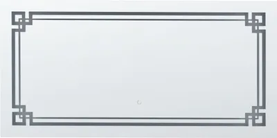 Produktbild von BELIANI Badspiegel Silber Glas und Aluminium 120 x 60 cm Rechteckig mit LED-Beleuchtung Touch-Sensor Antibeschlag Modern Badezimmer Möbel Ausstattung
