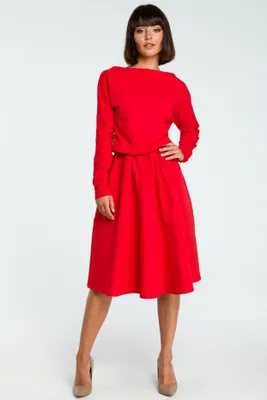 Immagine prodotto di BeWear Abito midi da donna Youdon B087 rosso L