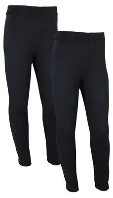 Produktbild von TupTam Mädchen Lange Leggings Unifarbe 2er Pack, Farbe: Schwarz, Größe: 158