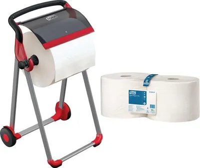 Produktbild von Papierspender-Set H1006xB646xT530ca.mm Kunststoff-/Metallgestell Set