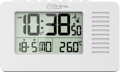Produktbild von Miraval Funk-Projektionswecker Datumsanzeige Temperaturanzeige Reisewecker - 4-MV6794-2