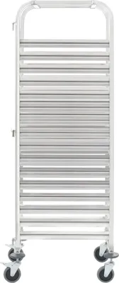 Immagine prodotto di Carrello da Cucina per 16 Vassoi 38x55x163 cm in Acciaio Inox