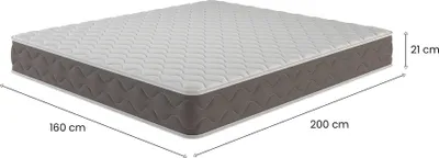 Produktbild von Doppelmatratze Amaltea, Memory Foam-Matratze, ergonomische Matratze, milbenhemmende und hypoallergene Matratze, 100 % Italy, 160x200h21 cm