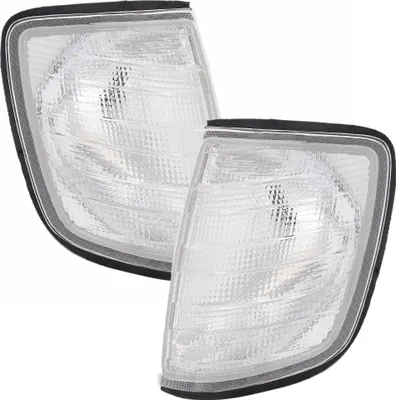 Produktbild von TYC Frontblinker Set für Mercedes W124 E-Klasse 85-96 weiß Silber