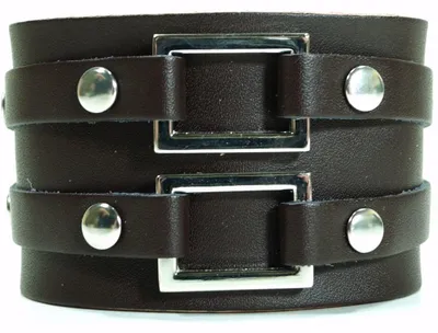 Produktbild von CJBB1907 Herren Armband Leder braun 21,5 cm