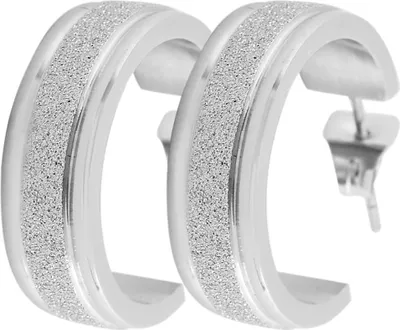 Produktbild von Akzent Edelstahl Ohrstecker, silberfarbig