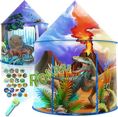 Produktbild von Kinderspielzelt Dinosaurier, Pop-up Zelt, für innen und außen, Spielzeug