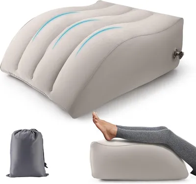 Produktbild von Multifunktionales aufblasbares Kissen zur Hochlagerung der Beine, geeignet für Schwangere und Sportler.