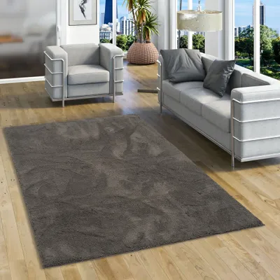 Produktbild von Luxus Super Soft Hochflor Langflor Teppich Silky Anthrazit, Größe:200x290 cm