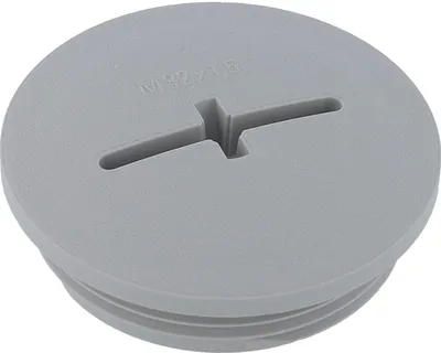 Produktbild von WISKA Blindstopfen M32x1,5 KBR-M32 rund mit Kreuzschlitz inkl. O-Ring Polyamid (PA) Gewindelänge 8,0mm - 1 Stück