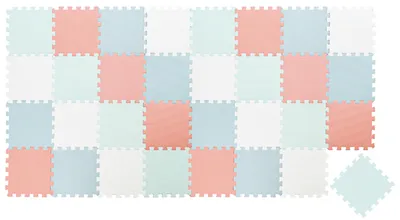 Produktbild von 36 Teile Spielmatte Baby Puzzlematte 30x30 Krabbelmatte Bodenmatte Kinderzimmer