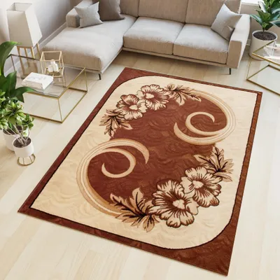 Produktbild von Tapiso Teppich ATLAS modern braun beige creme Wohnzimmer  300 x 400 cm