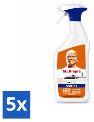 Produktbild von 5 x Mr. Proper Küchenentfetter Spray - Mandarijn Boost - 750 ml - Vorteilspackung - 5 Stücke
