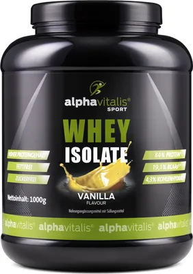 Produktbild von Alphavitalis Whey Protein Isolat | 1000g Vanille