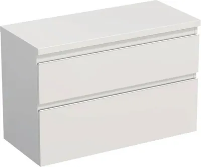 Obrázek produktu pro Koupelnová skříňka pod umyvadlo Jungborn TRENTA bílá lesklá 96,7 x 64,6 x 44,5 cm