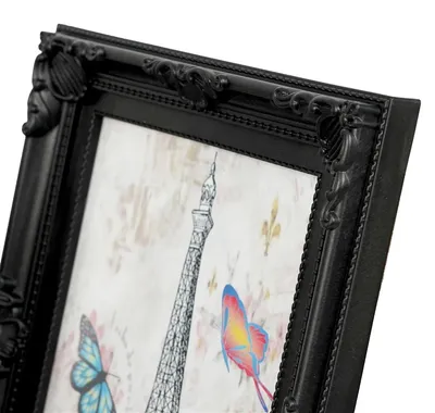 Immagine prodotto di Mein Landhaus cornice portafoto barocca 13x18 cm nero anticato con supporto