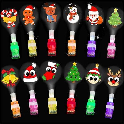 Productafbeelding van LED-vingerlamp - Set van 12 - Lichtstaaf - Kniklichten - Feestgadgets voor kinderen - Kerstcadeaus - Kleinigheden