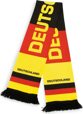 Produktbild von Fries Deutschland Fanschal Fußball WM EM Schal Feinjersey 140cm Schwarz-Rot-Gold
