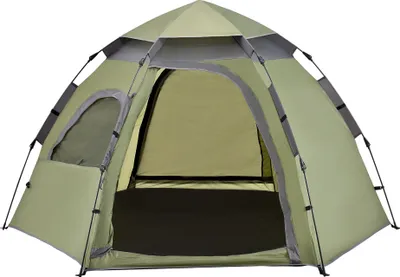 Produktbild von Kempingový stan Nybro pre 2-3 osoby kupolový stan 240 x 205 x 140 cm okamžitý stan festivalový stan kempingový automatický stan vodotesný zelený