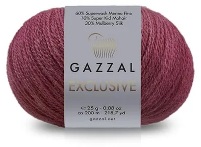 Obrázek produktu pro Příze Gazzal Exclusive 9945, barva: víno - pro pletení a háčkování