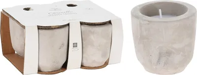 Produktbild von KERZE in Zementtopf Citronella 1 Stück Grau | 1