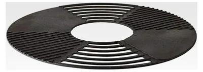 Produktbild von Grillrost/Grillplatte für Feuerschale, Gusseisen, Ø 60 x 1,3 cm, mit Rauchrillen