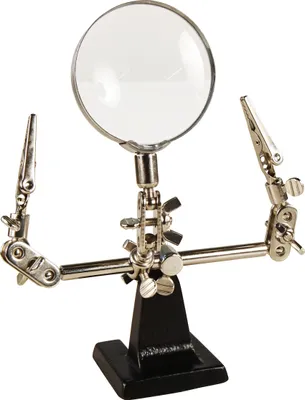 Produktbild von Dritte Hand mit Lupe McPower, 2-fache Vergrößerung, 46 mm-Ø