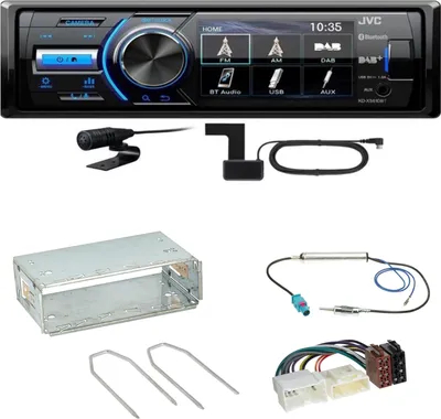 Produktbild von JVC KD-X561DBT Digitalradio Bluetooth USB Einbauset für Mercedes Citan W415