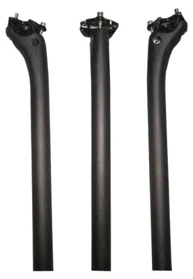 Produktbild von Sattelstütze 100% Carbonfaser - 27,2/30,8/31,6 mm - 350/400 mm - Ultraleicht - Korrosionsbeständig - Klemmendesign - Fahrradsattel