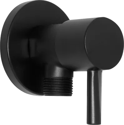Obrázek produktu pro Kulatý úhlový ventil, 1/2 x 3/8, ČERNÝ / DOPRAVA, 24H