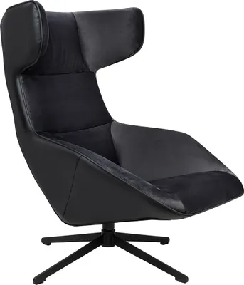 Obrázok produktu pre Otočná stolička VITA VELVET čierna PU