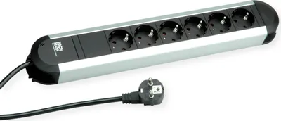Produktbild von BACHMANN PRIMO Steckdosenleiste 6x Schutzkontakt, Aluminium, 1,75 m