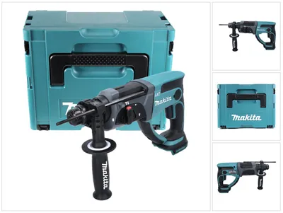 Obrázek produktu pro Akumulátorové kombinované kladivo Makita DHR 202 ZJ 18 V 2,0 J SDS Plus + Makpac - bez akumulátoru, bez nabíječky