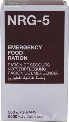 Produktbild von Notverpflegung, NRG-5,500 g, (9 Riegel), 7 % MwSt